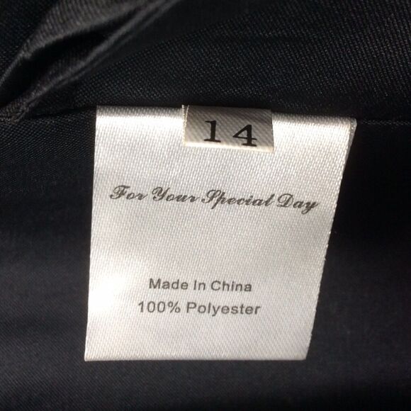 Judy and Julia Black Short Strapless Party Prom Gown/Dress - Picture 4 of 12